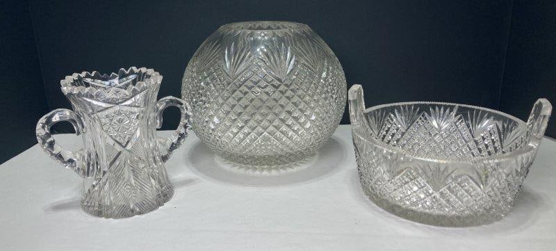 Three Pieces of Cut Glass (1 of 12)