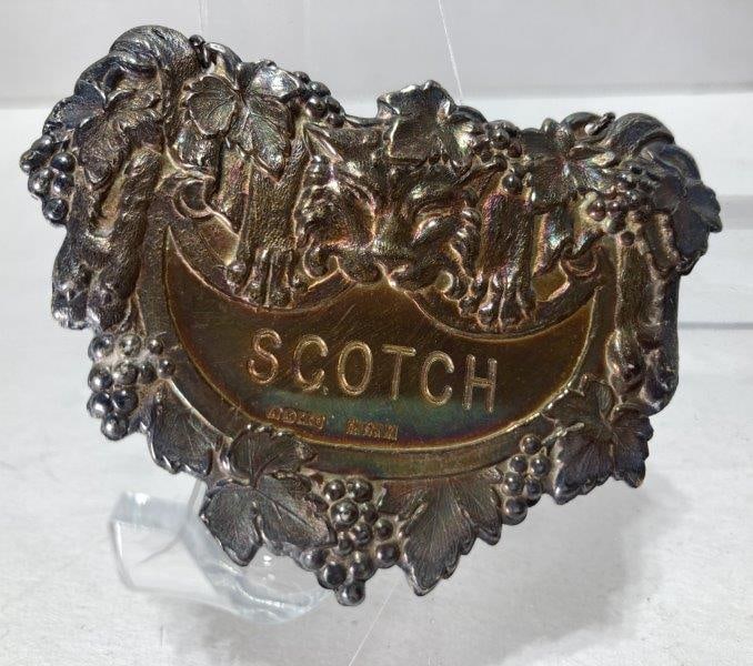 English Sterling Silver SCOTCH Label (1 of 5)