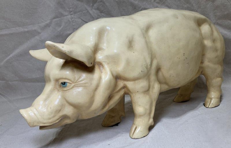 Large Hand Painted Composite Hog (1 of 7)