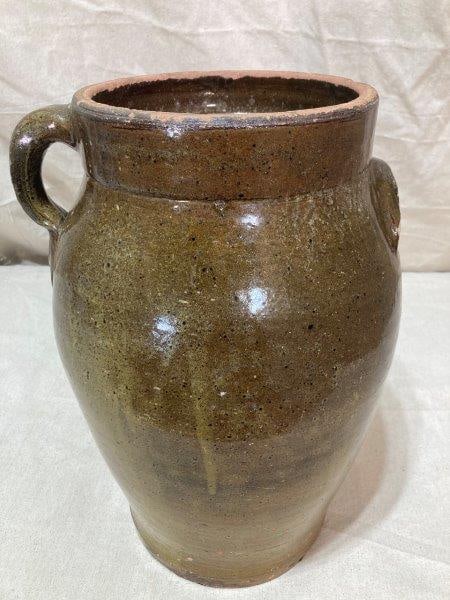 Southern Alkaline-Glazed Stoneware Churn (1 of 15)