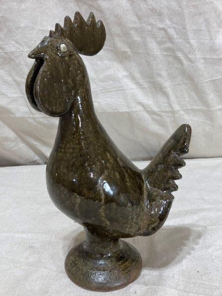 Edwin Meaders Alkaline Glazed Rooster (1 of 11)