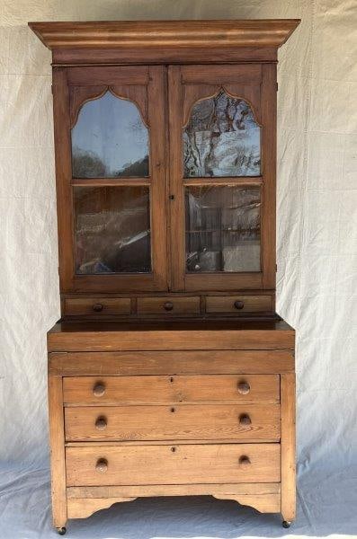 Georgia Yellow Pine Desk and Bookcase (1 of 13)