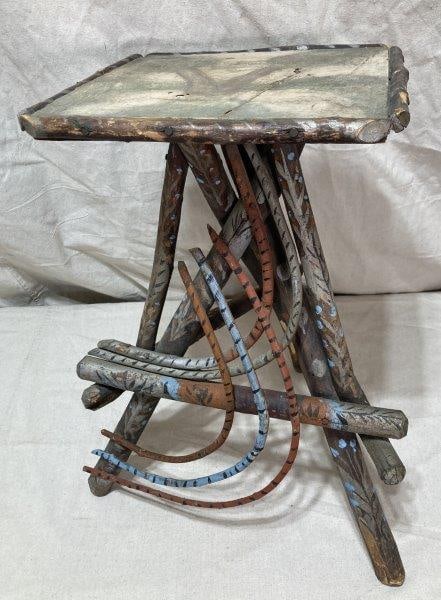 Painted Folk Art Trig Table (1 of 11)