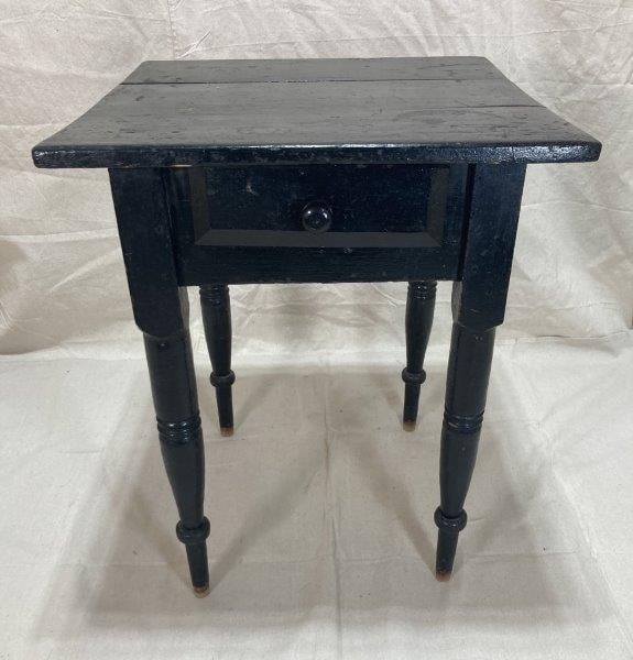 Black Painted One Drawer Stand (1 of 12)