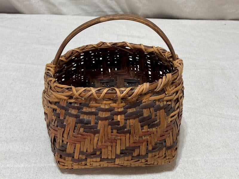 Antique River Cane Cherokee Basket (1 of 9)