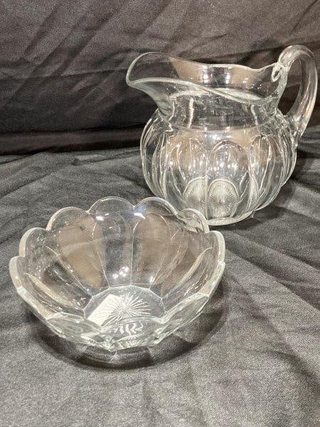 Heisey Glass Colonial Pitcher and Bowl (1 of 9)