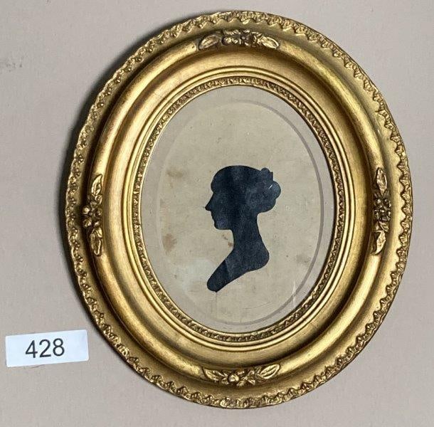 Early Silhouette of Young Lady (1 of 4)