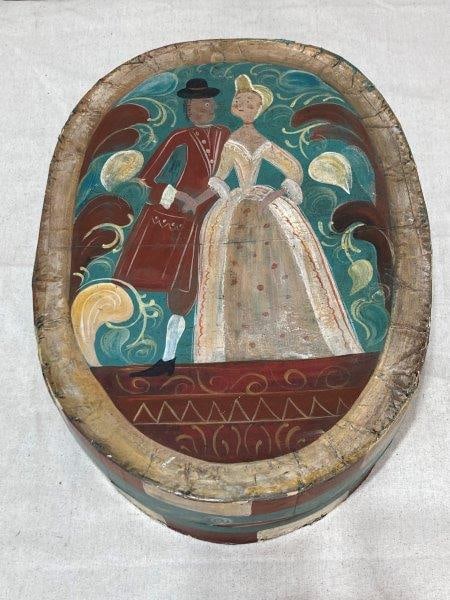 Hand Painted Hat Box (1 of 10)