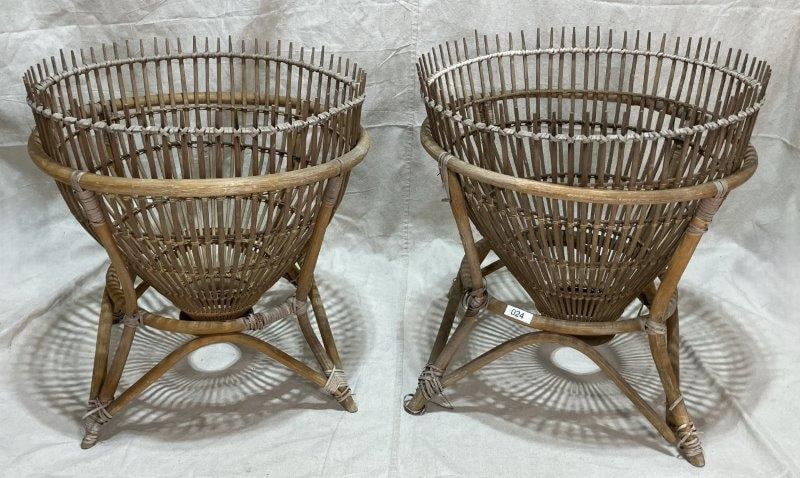 Pair of Franco Albini Style Fish Trap Tables (1 of 11)