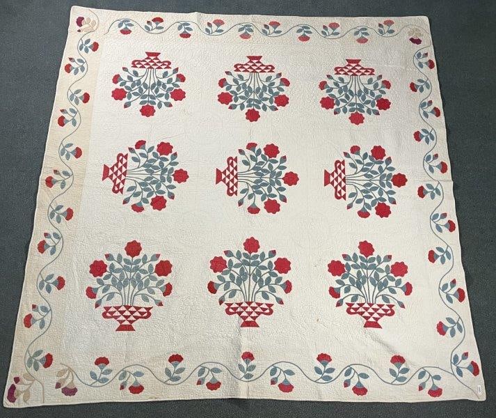 Flower Basket Applique Quilt (1 of 12)