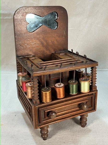 Antique Table Top Sewing Caddy (1 of 12)