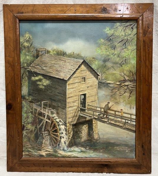 Matthew Stephens, Fishing at the Mill, 1981 (1 of 9)