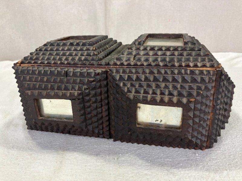 Tramp Art Mirrored Box (1 of 17)