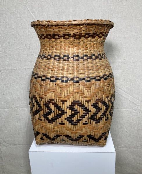 Cherokee Rivercane Burden Basket (1 of 9)