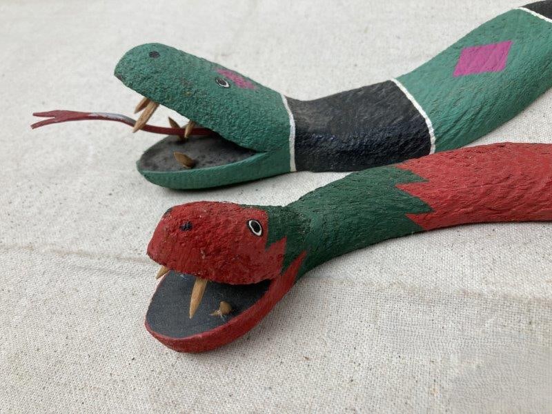 Two Folk Art Snakes by Davila (1 of 7)