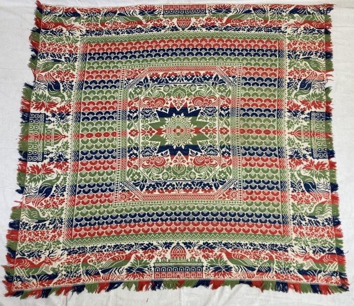 Jacquard Woven Coverlet (1 of 5)