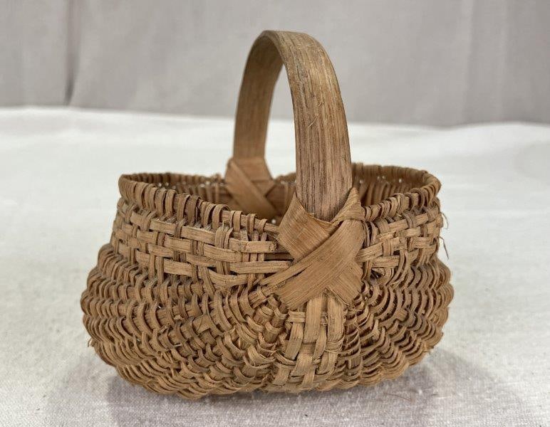 Finely Woven Miniature Buttock Basket (1 of 9)