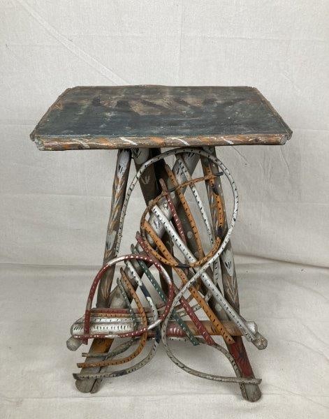 Polychromed Folk Art Twig Table (1 of 7)