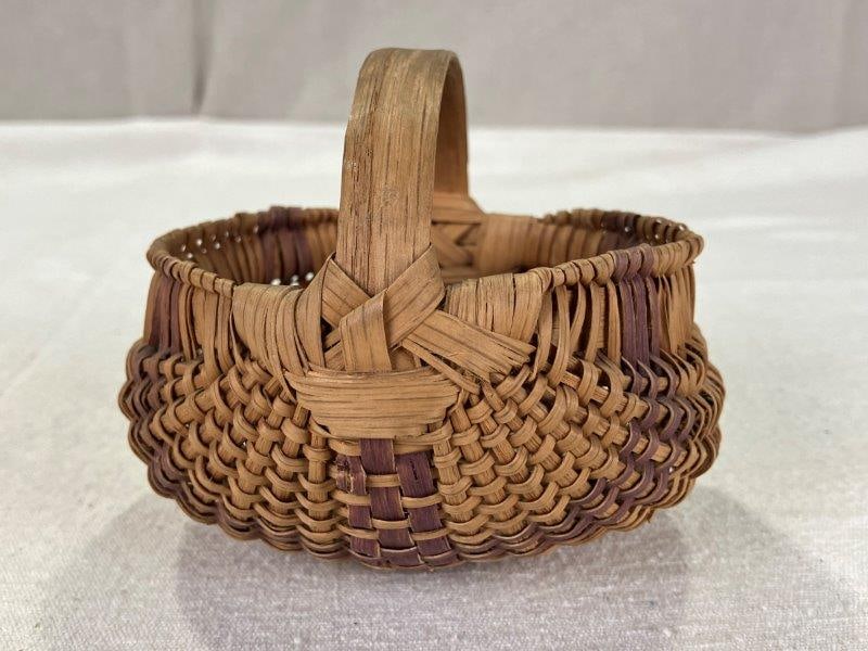 Finely Woven Miniature Buttock Basket (1 of 9)