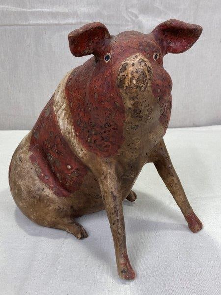 Antique Clay Piggy Bank (1 of 15)