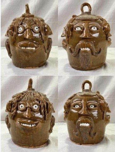 Flossie Meaders Four-Sided Face Jug (1 of 17)