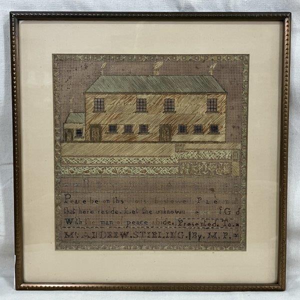Framed Sampler with House (1 of 10)