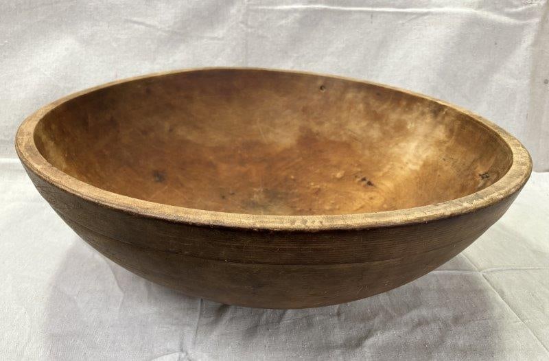 Large Primitive Turned Dough Bowl (1 of 17)