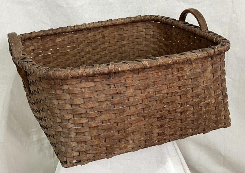 Large Splint Oak Gathering Basket (1 of 15)