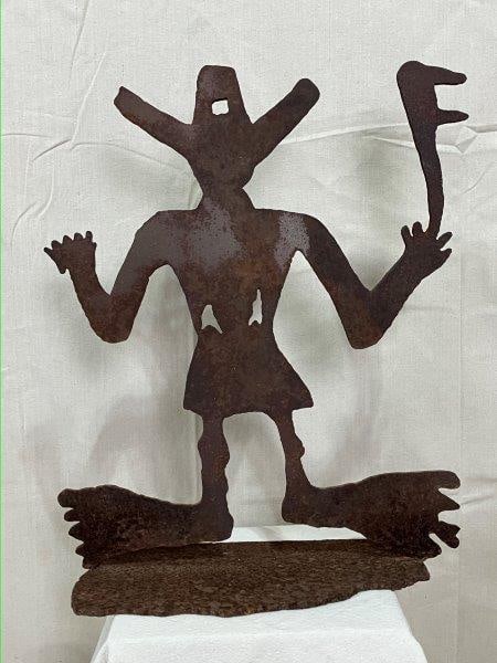 Southwestern Metal Sculpture of a Cowboy (1 of 9)