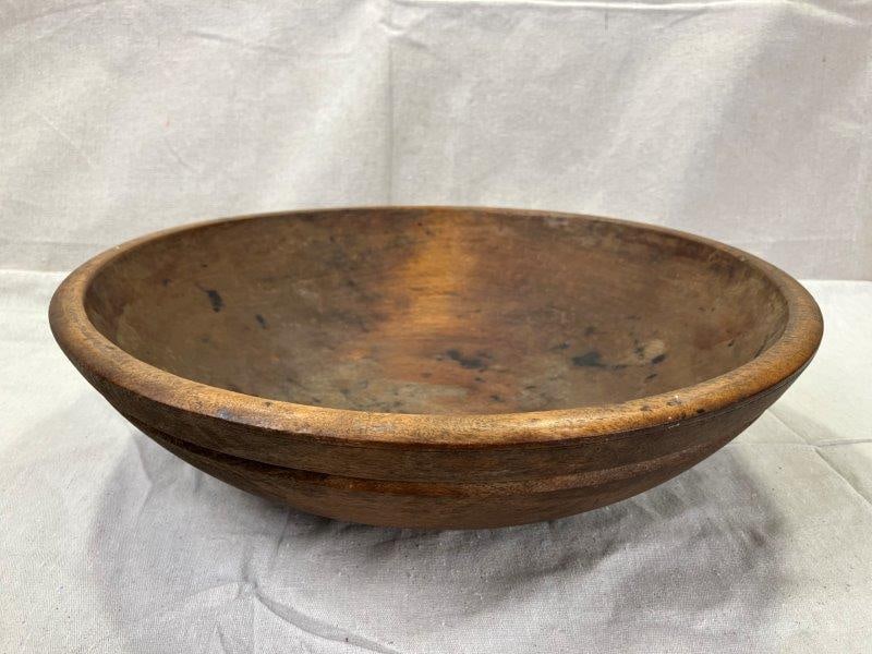 Turned Primitive Dough Bowl (1 of 14)