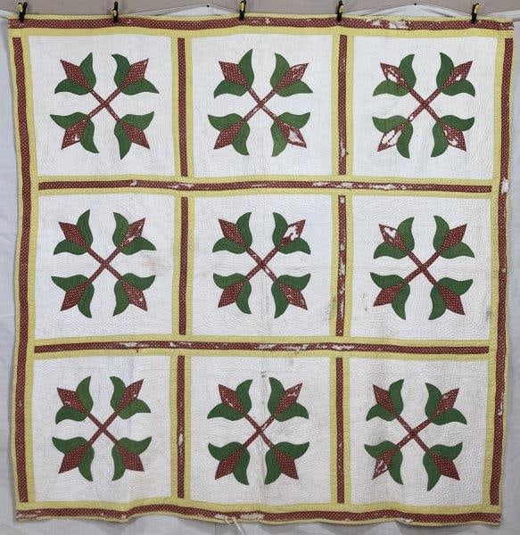 Handmade Appliqued Tulip Quilt (1 of 19)