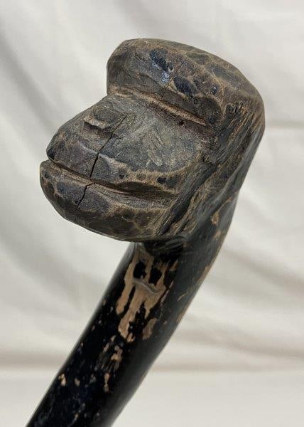 Carved Gorilla Head Cane (1 of 10)
