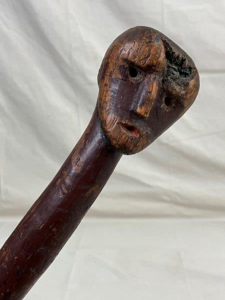 Folk Art Carved Cane (1 of 11)