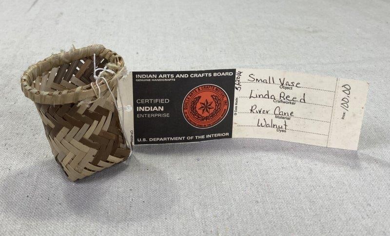 Miniature Cherokee Rivercane Basket by Linda Reed (1 of 12)