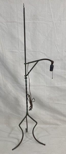 Wrought Iron Adjustable Floor Lamp (1 of 11)