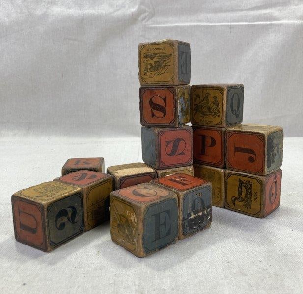 Group of Vintage Alphabet Blocks (1 of 20)