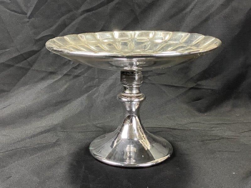 Large Mercury Glass Compote (1 of 11)
