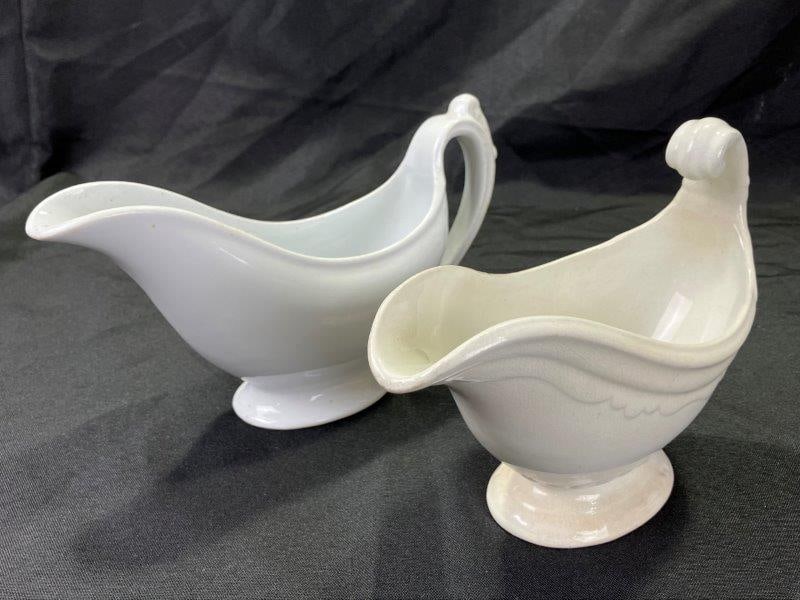 Two Ironstone Gravy Boats (1 of 16)
