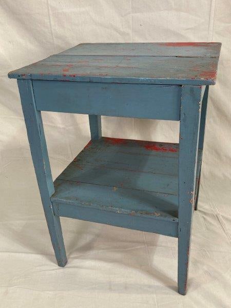 Southern Primitive Painted Stand (1 of 15)