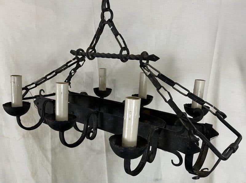Wrought Iron Gothic Chandelier (1 of 8)