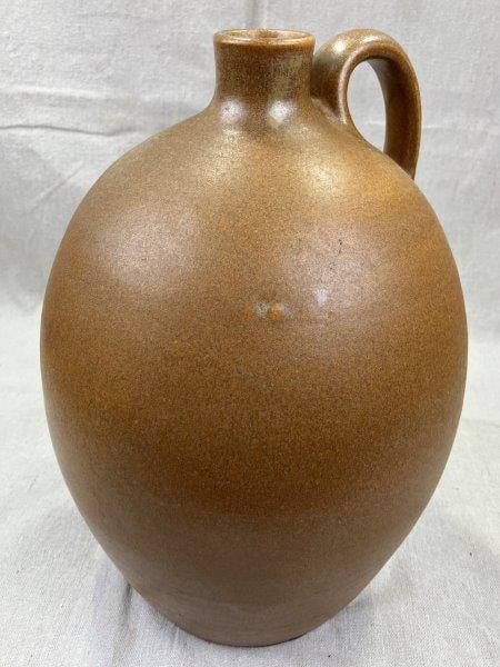 Large William J. (Bill) Gordy Jug with Brown Glaze (1 of 10)