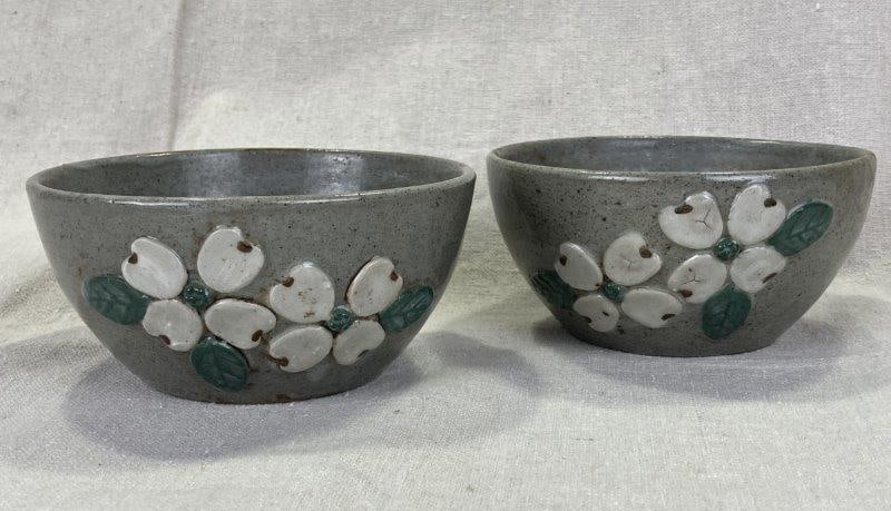 Pair of W.J. Gordy Dogwood-Decorated Bowls (1 of 13)