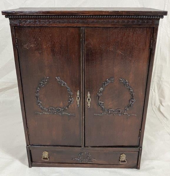 19th Century Oak Wall Cabinet (1 of 12)