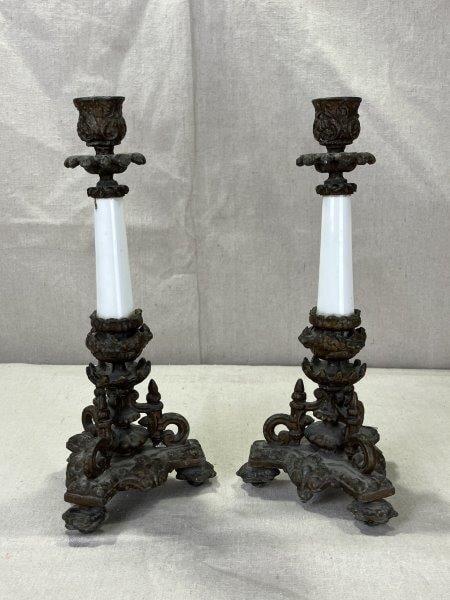 Cast Bronze Candlesticks (1 of 10)