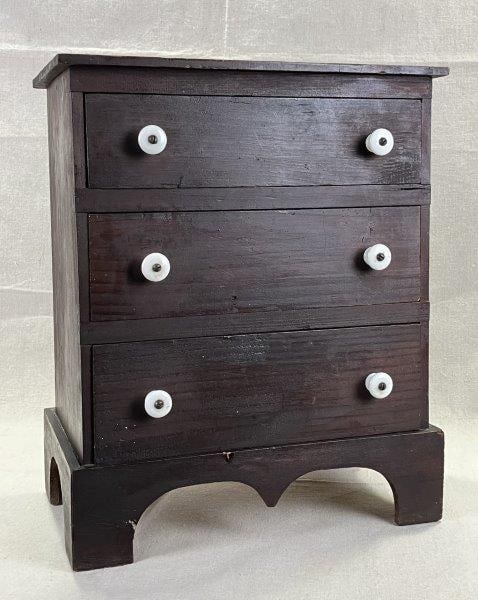 Early 20th Century Miniature Chippendale Chest (1 of 15)