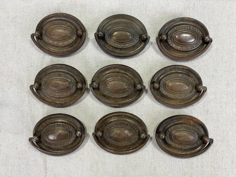 Antique American Federal Brass Drawer Pulls (1 of 7)