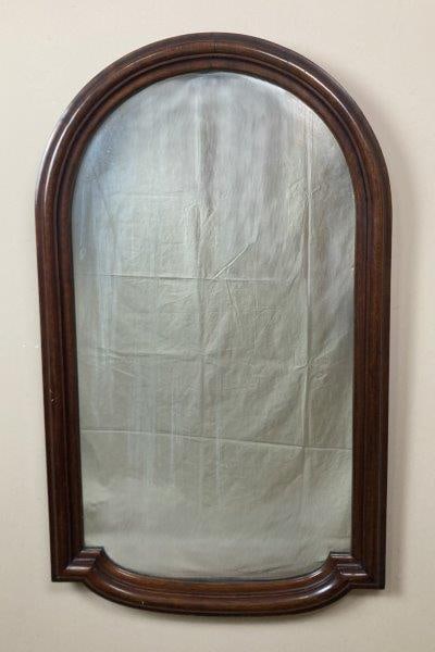 19th Century Mahogany Tombstone Mirror (1 of 7)