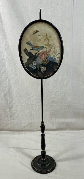 Fireplace Screen with Inset Watercolor Painting (1 of 11)