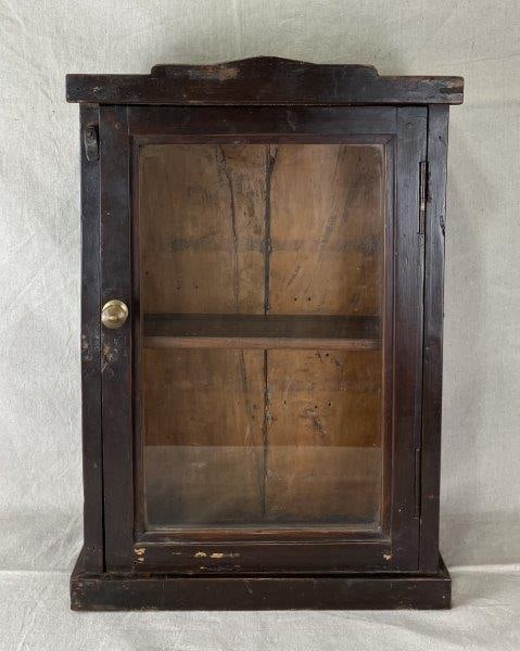 19th-Century Mahogany Wall Cabinet (1 of 13)