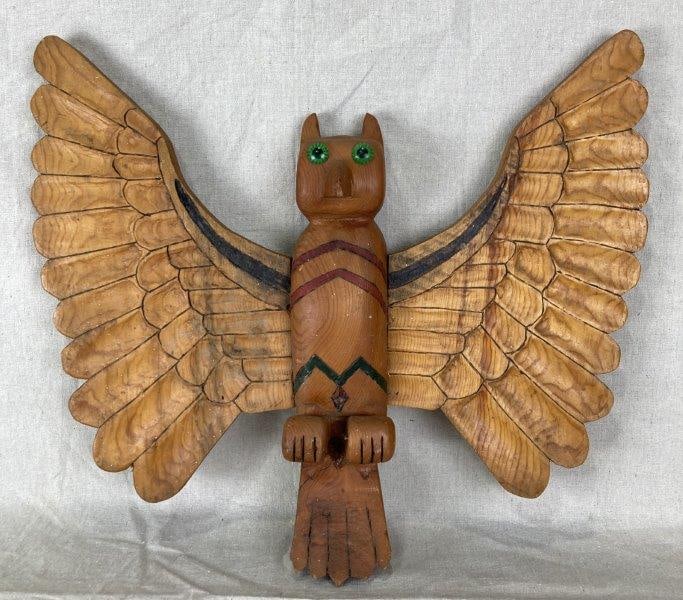 Folk Art Carved Owl (1 of 10)
